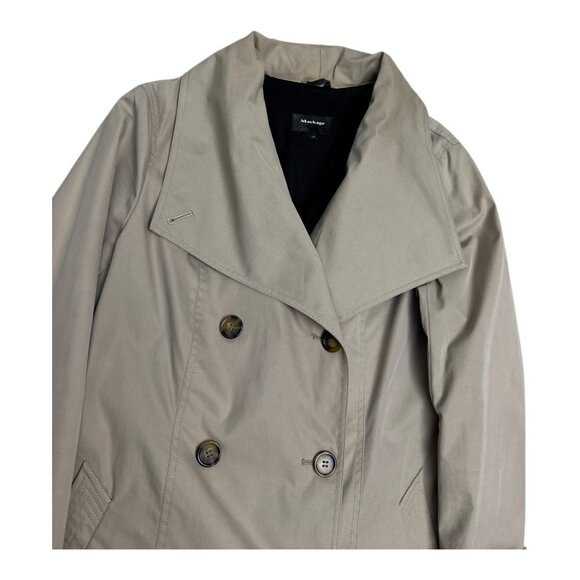 MACKAGE Luxury Designer Business Casual Trench Coat Jacket Womens Large - Picture 9 of 11